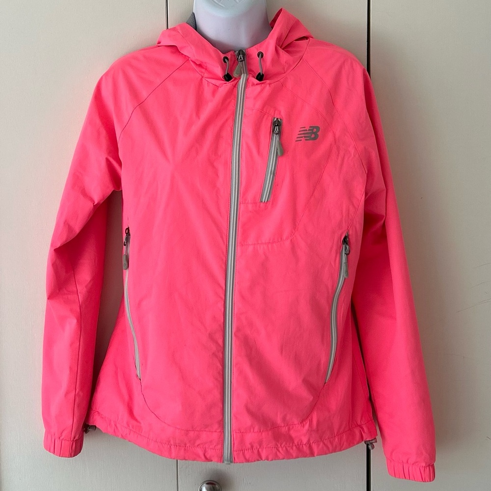 New Balance hooded running jacket pockets S